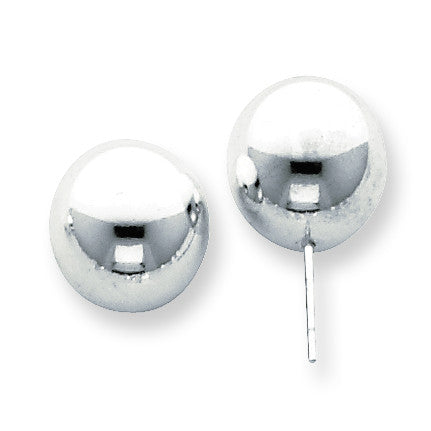 Sterling Silver Polished 14.0mm Ball Earring SS3036 - shirin-diamonds