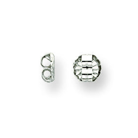 Sterling Silver Medium Earring Nut SS3098 - shirin-diamonds
