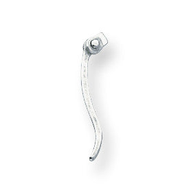 Sterling Silver 16.0mm Earring Bar Component SS3219 - shirin-diamonds