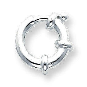 Sterling Silver 16.1mm Fancy Spring Ring Clasp SS3435 - shirin-diamonds