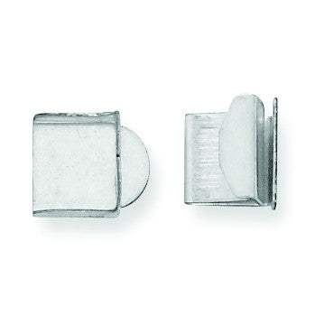 Sterling Silver 11.4 x 10mm Fold Over Tongue Box Clasp SS3621 - shirin-diamonds