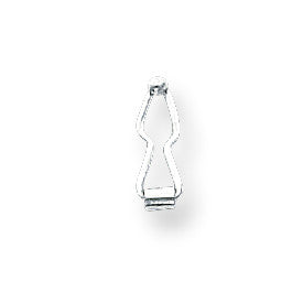 Sterling Silver 10.4 x 3.8mm Figure 8 Safety Clasp SS3631 - shirin-diamonds