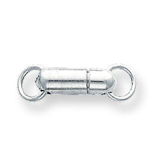 Sterling Silver 14.5 x 4.5mm Polished Magnetic Clasp SS3637 - shirin-diamonds