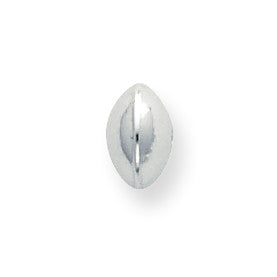 Sterling Silver 8 x 5.2mm Polished Saucer Bead SS4028 - shirin-diamonds
