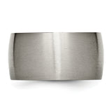 Titanium 12mm Brushed Band Ring 10 Size
