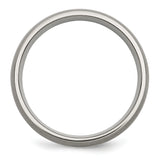 Titanium Sterling Silver Inlay 6mm Brushed Band TB139