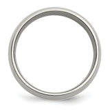 Titanium Sterling Silver Inlay 8mm Polished Band TB212