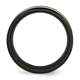 Titanium 9mm Black IP-plated w/Carbon Fiber Inlay Polished Band TB316