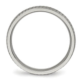 Titanium Polished Textured Ring TB454