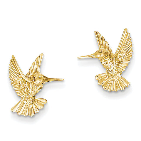 14k Hummingbird Post Earrings TC625 - shirin-diamonds