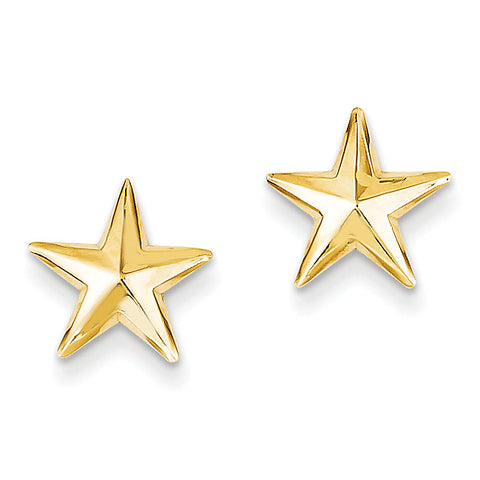 14k Nautical Star Post Earrings TE614 - shirin-diamonds