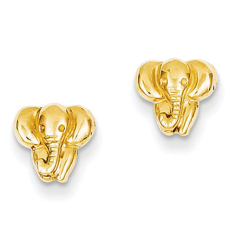 14K Elephant Earrings TF540 - shirin-diamonds