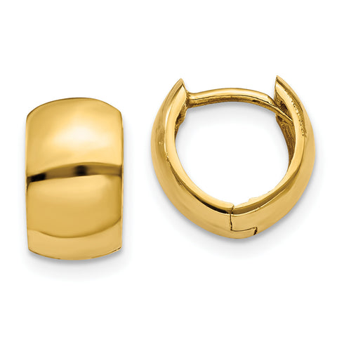 14K Hinged Hoop Earrings TM614 - shirin-diamonds
