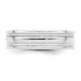 14k White Gold Heavy Comfort Fit Fancy Band WB104H