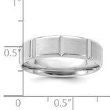 14k White Gold Heavy Comfort Fit Fancy Band WB113H