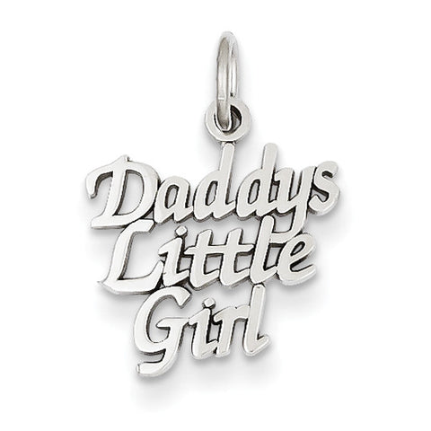 14k White Gold DADDY'S LITTLE GIRL CHARM WCH20 - shirin-diamonds