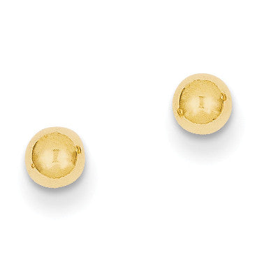14k Polished 4mm Ball Post Earrings X4MMG - shirin-diamonds
