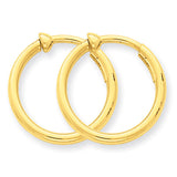 14k Non-Pierced Hoop Earrings X94 - shirin-diamonds