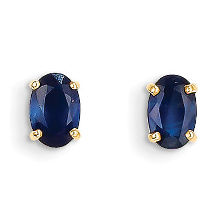 14k Sapphire Earrings - September XBE21 - shirin-diamonds