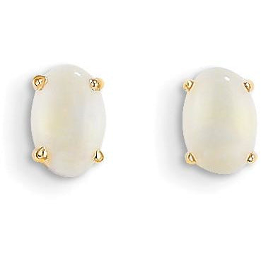 14k Opal Earrings - October XBE22 - shirin-diamonds