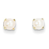 14k 5mm FW Cultured Pearl Earrings-June XBE66 - shirin-diamonds
