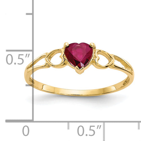 14k Ruby Birthstone Ring XBR160