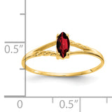 14k Garnet Birthstone Ring XBR178