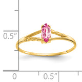 14k Pink Tourmaline Birthstone Ring XBR187