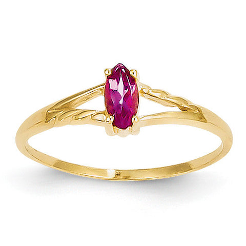 14k Pink Tourmaline Birthstone Ring XBR187 - shirin-diamonds
