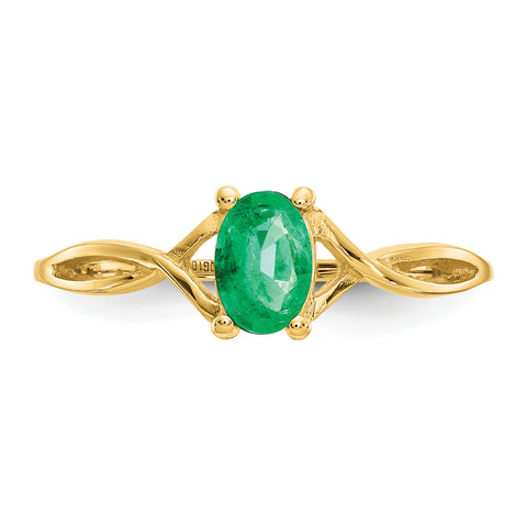 14k Emerald Birthstone Ring XBR230