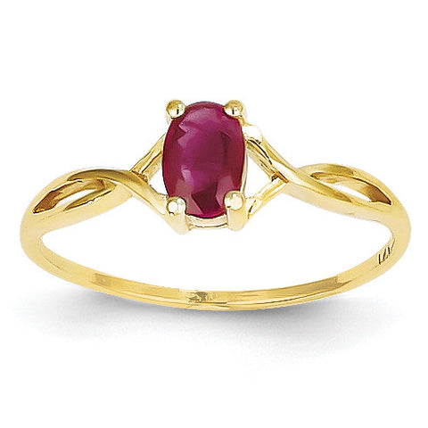 14k Ruby Birthstone Ring XBR232 - shirin-diamonds