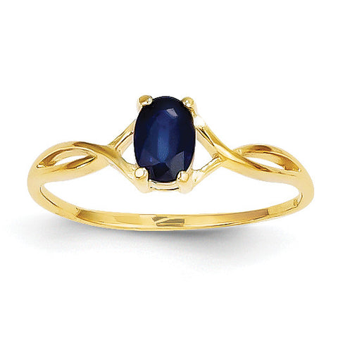 14k Sapphire Birthstone Ring XBR234 - shirin-diamonds