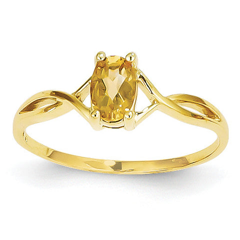 14k Citrine Birthstone Ring XBR236 - shirin-diamonds