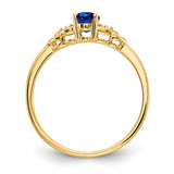 14K Diamond & Sapphire Ring XBS282