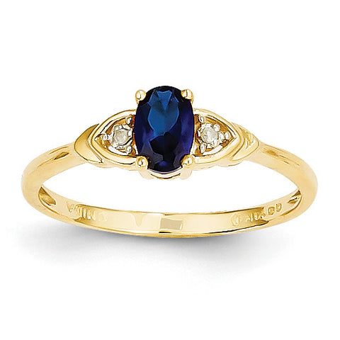 14K Diamond & Sapphire Ring XBS282 - shirin-diamonds