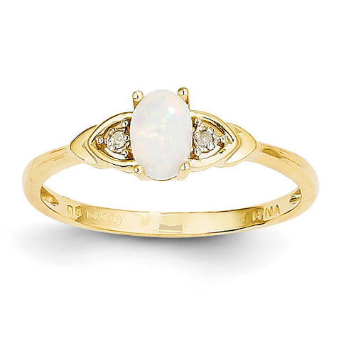 14K Diamond & Opal Ring XBS283 - shirin-diamonds