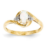 14K Diamond & Opal Ring XBS427 - shirin-diamonds