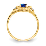 14K Diamond & Sapphire Ring XBS498