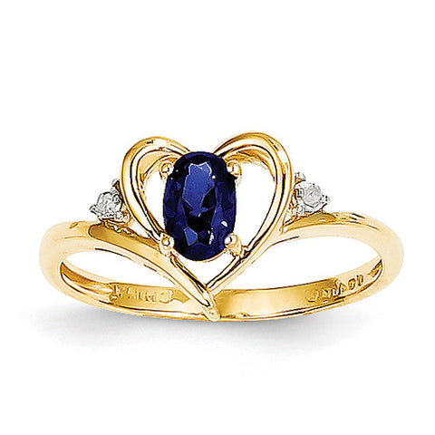 14K Diamond & Sapphire Ring XBS498 - shirin-diamonds