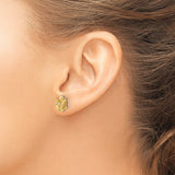 14K Lab Grown Diamond SI1/SI2, G H I, Post Earrings 0.07CTW