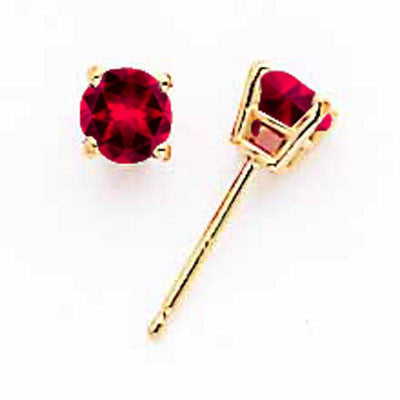 14k Ruby Post Earrings XE71R-B - shirin-diamonds