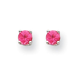 14k White Gold Pink Spinel Earrings XE71WSK-A - shirin-diamonds