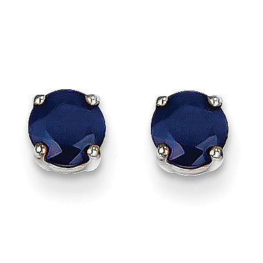 14k White Gold Sapphire Earrings XE72WS-B - shirin-diamonds