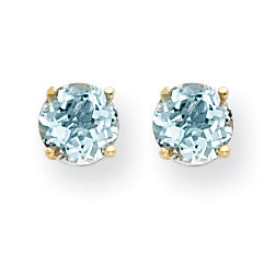 14k Aquamarine Earrings XE73AQ-B - shirin-diamonds