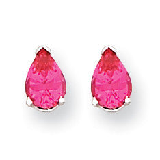 14k White Gold Pink Spinel Earrings XE80WSK-A - shirin-diamonds