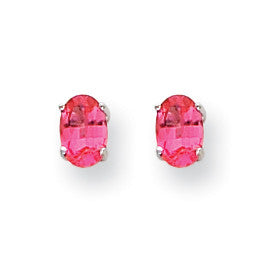 14k White Gold Pink Spinel Earrings XE86WSK-A - shirin-diamonds