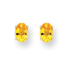 14k Yellow Sapphire Earrings XE86YS-B - shirin-diamonds