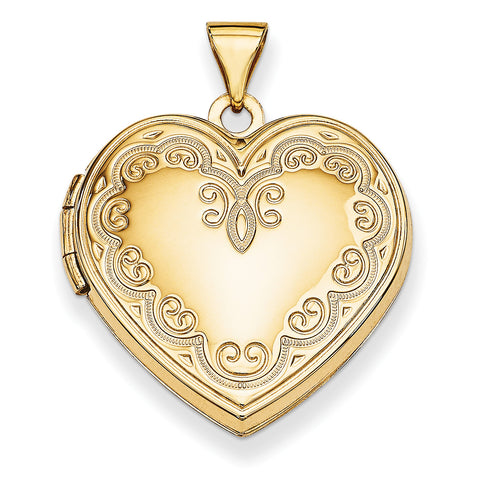 14k Heart Locket XL194 - shirin-diamonds