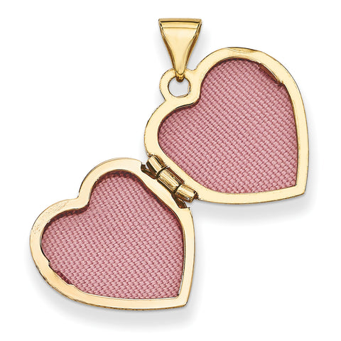 14k Heart Locket XL202 - shirin-diamonds