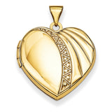 14k 21mm Heart Locket XL651 - shirin-diamonds